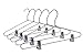 Quality Hangers Heavy Duty Metal Skirt Hangers Coat Hangers with Clips and Polished Chrome (5 Pack)