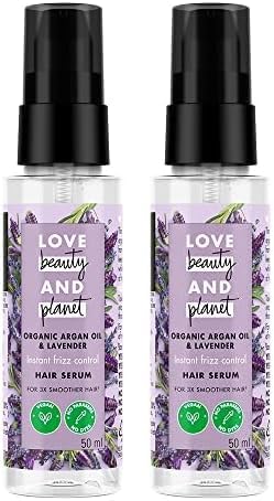 Love Beauty & Planet Argan Oil & Lavender Hair Mask For Frizzy Hair | 50 Ml (Pack of 2)