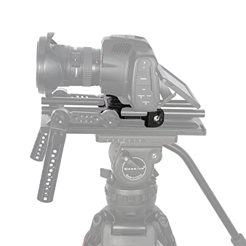 NICEYRIG Rosette Mount 15mm Rod Rail Baseplate with Dovetail Clamp for ARRI Standard Bridge Plate, Applicable for Blackmagic Design Pocket Cinema Camera 6K Pro/6K G2, Cinema Camera, Camcorder - 512 - Thumbnail 5