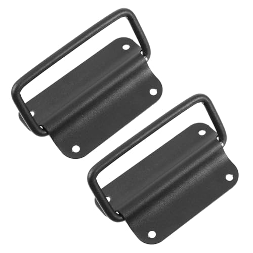 Anneome 2 Piezas Tiradores Plegables de Acero Inoxidable Resistente y Antióxido para Cajas Herramientas y Muebles de Unidades Diseño Moderno y Duradero para Armarios y Maletas