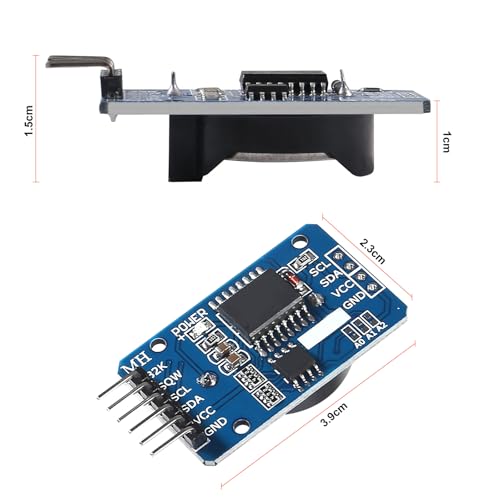 APKLVSR Real Time Clock RTC Modul kompatibel mit I2C Echtzeituhr,Precision Real Time Clock Module,Uhrmodul IIC RTC-Modul für Arduino und RPi mit Batterie(3 Stück)