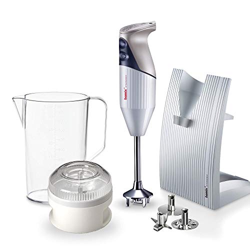 The Universal Companion bamix – Puree, Blend, Chop, Mix-150 Watt Motor- Swiss Made, Stainless Steel- 3 Blades – Ergonomic Grip The Universal Companion bamix – Puree, Blend, Chop, Mix-150 Watt Motor- Swiss Made, Stainless Steel- 3 Blades – Ergonomic Grip