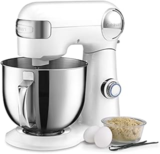 Cuisinart 5.5 Quart Stand Mixer, White Linen