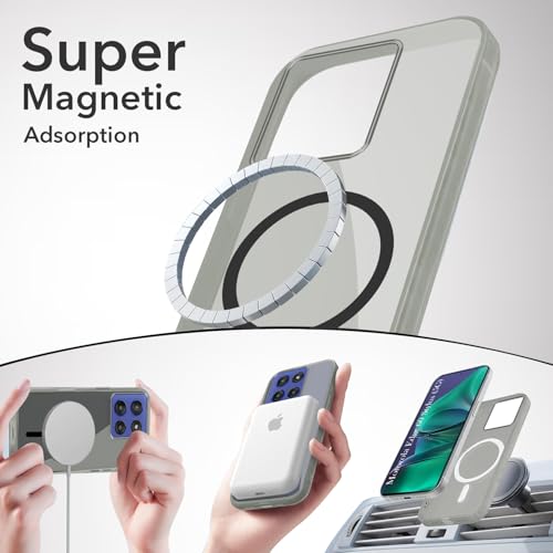 Image of Jkobi Lifetime Anti-Yellow MagSafe Compatible Clear Back Cover Case for Motorola Moto Edge 60 Stylus (Sleek Hard Crystal | Shockproof and Camera Protection)