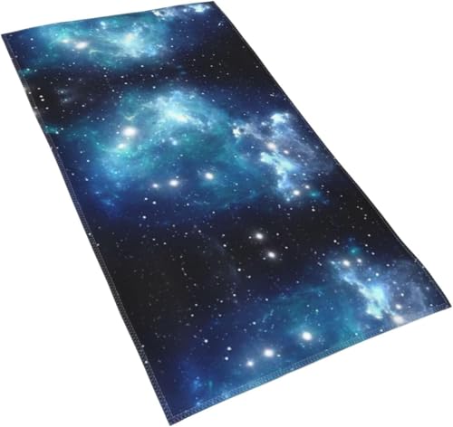 星 星空 星柄 宇宙柄 フェイスタオル タオル 速乾抗菌防臭高速吸水 抗菌防臭 ビッグ フェイスタオル 家庭用 業務用 40 Cm*80 Cm