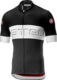 Castelli Cycling Prologo VI Jersey for Road and Gravel Biking l Cycling - Black Ivory Dark Grey - Large