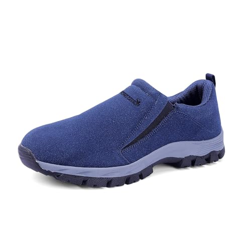 Genérico Zapatillas Running Deportivas Hombre,Slip-on Sneakers Ligeros Transpirables Casuales de Gran tamaño Antideslizantes Zapatos Ortopédicos Caminar Bambas Gimnasio Cómodos