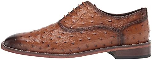 Stacy Adams Men's ROSELLI Leather Sole Oxford, TAN, 11 | Image 7