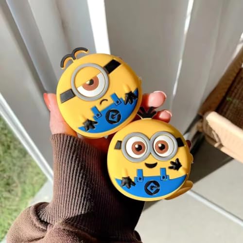Image of Valente Silicone Case Cover for Samsung Galaxy Buds FE (2023), Buds 2 Pro (2022), Buds 2 (2021), Buds Pro (2021), and Buds Live (2020) (Minions)