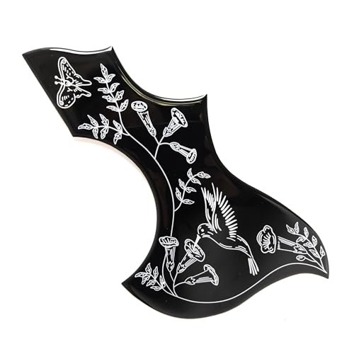 アコースティックギターピックガードスクラッチプレート、ハチドリ自己接着、厚さ2 MMギブソンフォークアコースティックギターの交換部品用