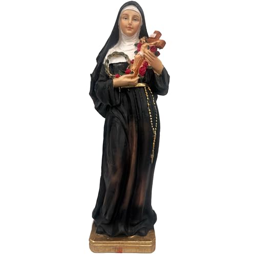 Santa Rita Estatua Religiosa 11 Pulgadas Resina Multicolor miniatura 3