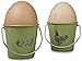Price comparison product image Eddingtons Vintage Hen and Rooster Egg Cups-Set of 4, Sage