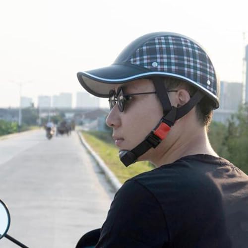 Cascos vintage de motocicleta abiertos con equipo de equitación ajustable 3