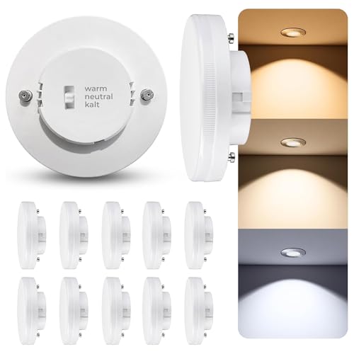 Ampoule LED GX53 lot de 10 spots de rechange pour cuisine et salon