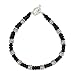 NOVICA Men's Knotted Leather Bracelet with .950 Silver Accents, 8.5", Thai Knots'
