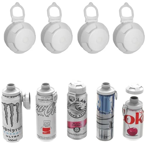4 Pack Magnetic Soda Can Lids – Reusable Airtight Can