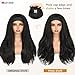 WIGNEE Yaki Curly Headband Wig Synthetic Layered Kinky Straight Half Wig Wear and Go Glueless Headband Wigs For Black Women