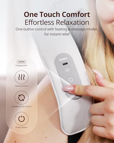 Schnurloses elektrisches Nackenmassagegerät mit Wärme, einstellbarer Distanz, Shiatsu-Massage, 3D-Tiefengewebekneten,Muttertagsgeschenk für Mutter,wiederaufladbar &mehrere Modelle zur Schmerzlinderung