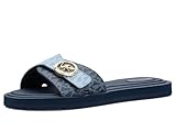 Michael Kors Women's MK Pool Slides Chambray 8 Medium