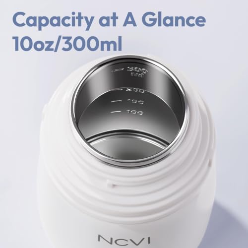 Image of NCVI Toddler Water Bottle Stainless Steel, Sippy Cup with Straw & Handle