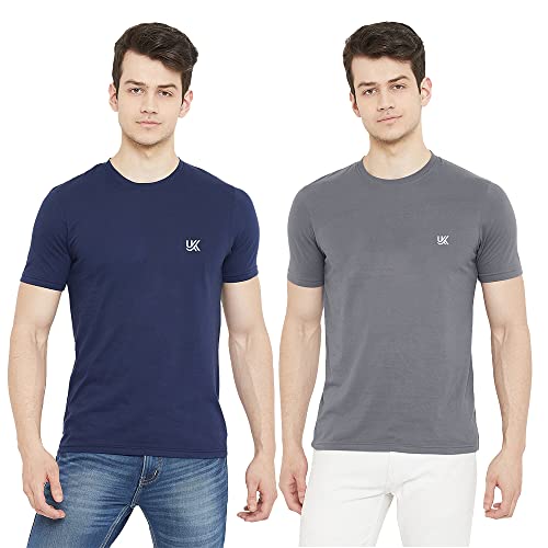 Image of Cotton Solid Regular Fit Half Sleeve T-Shirts for Men
