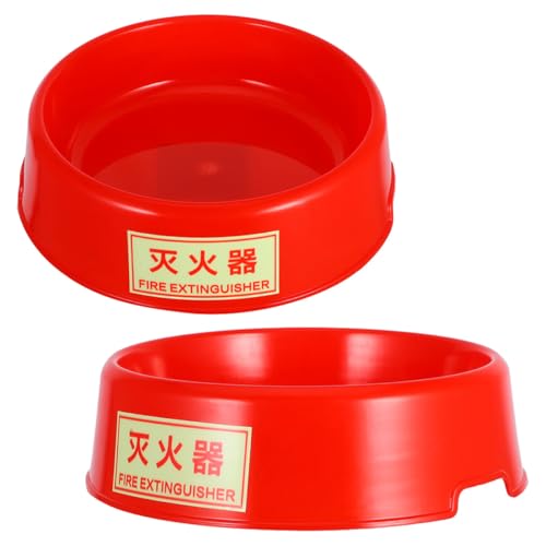HIAKDOFT Base de Soporte para Extintor de Incendios de Plástico Fluorescente, Soporte para Extintores de 5-8 Kg, Base de Almacenamiento Nocturna para Seguridad contra Incendios en