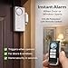 HENDUN Wireless Remote Door Alarm When Opened, Windows Open Alarms, Magnetic Security Sensor, Pool Safety for Kids, Alzheimer's Care