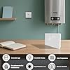 KETOTEK Intelligente Cronotermostato Wireless con RF Ricevitore WiFi per Caldaia 5A, Termostato Senza Fili con 220V Ricevitore Alexa Compatibile, Programmabile Settimanale, Controllo da App e Vocali