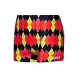 ASICS Women's Pink Diamonds Short (Black/Red), Medium