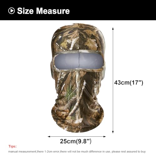 Image of WTACTFUL Summer Balaclava Face Mask Men, UPF50+ Breathable Sun Protection