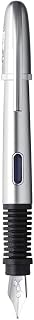 BIC X-Pen Chrome Füller Medium – Iridiumfeder, Ergonomische Dreikant-Griffzone, Nachfüllbar, Für Rechts- & Linkshänder, Silber