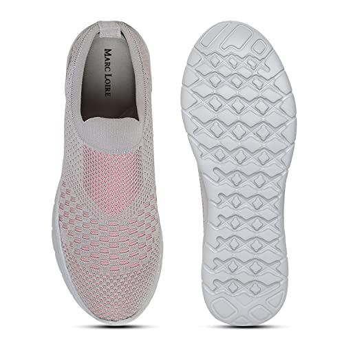 Image of Marc Loire Women's Lightweight Athleisure Knitted Active Wear Slip-On Casual Shoes