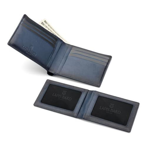 Image of LAPIS BARD Ducorium Bi Fold Evening Wallet with Additional Sleeve Blue