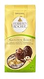 FERRERO ROCHER Goldene Eier, Eier mit Milchschokolade überzogene Eier mit cremiger Haselnuss- & Kakaofüllung, 10 Pralinen, Ostereier, Osterschokolade, 90g