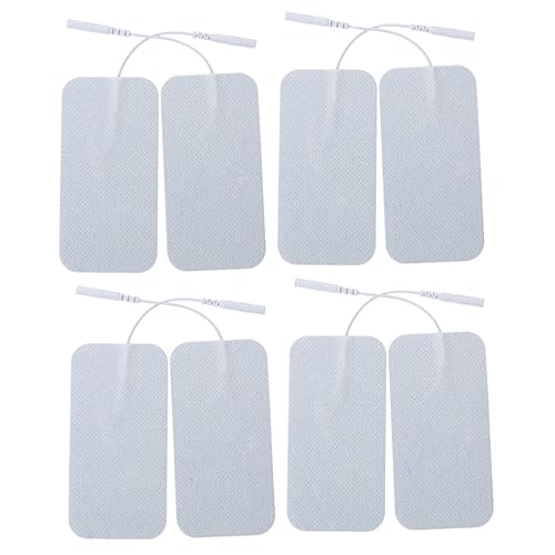 Healeved 8 Pz in Gel Decine Di Pastiglie Di Ricambio Per Decine Di Unità Autoadesivi Elettrodo Resistente a Decine Fisioterapia Massaggiatore