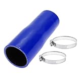 ACROPIX ID 1.75" to 2" Inch Straight Silicone Coupler Hose 4-Ply High Temp Reinforced 6" Length Intercooler Radiator Pipe Tube 5mm Thickness Intake Piping Coolant Tube Blue 45mm - 51mm