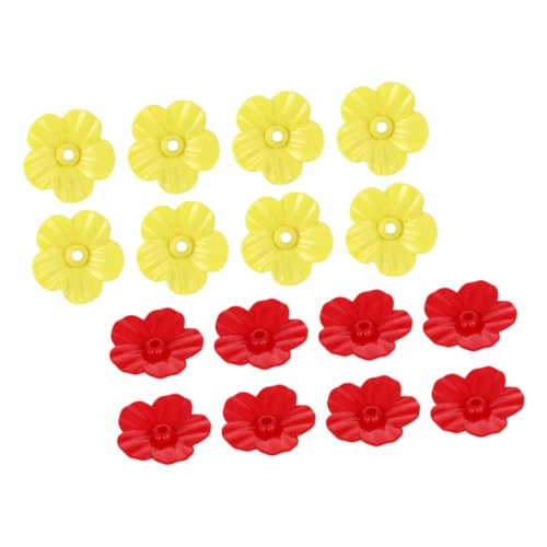 Mikikit 18Pcs Hummingbird Feeder Flower Replacement Vibrant Decorative Flowers for Bird Feeder Accessories Easy to Assemble for Attracting Hummingbirds