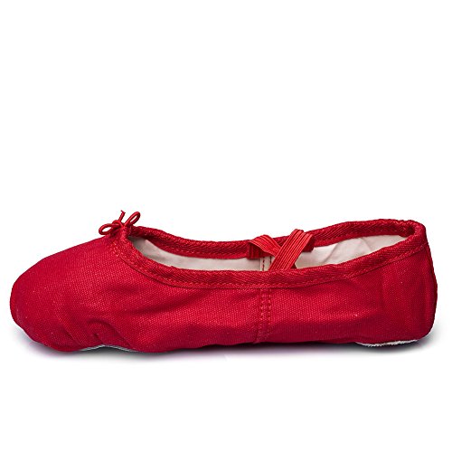 Msmax Kids Canvas Ballet Shoes Women Ponite Dancing Flats Green 2.5 M Us Little Kid #TOP6