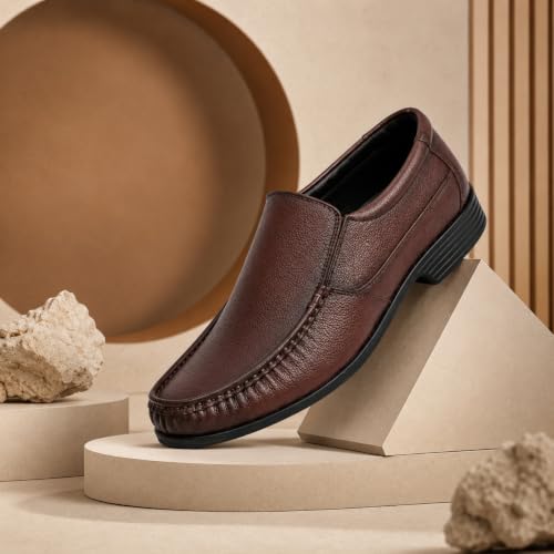 Image of Centrino Formals for Men | Formal Shoes for Men Stylish |mens formal shoes|office shoes for man|Formal Oxford Shoes for Office|Meetings|Daily|Comfort|Fashion|Stylish|Outdoor|Occasions|Lightweight Cushioned Sole|Slip On Professional Work| Wedding,Party & Casual Footwear (9630)
