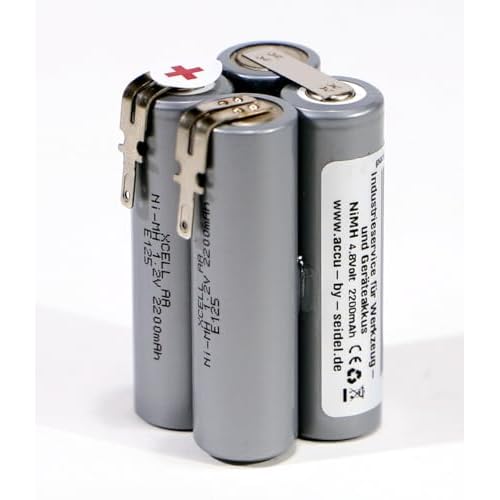 Ersatz-Akku für (M22) Makita 6723DW 6722DW Akku-Knickschrauber 4,8V - Nickel-Metallhydrid-Akku NiMH 2200 mAh (Erstausrüster-Qualität!)