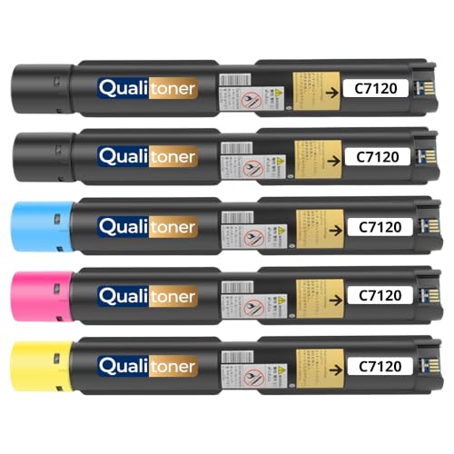 Toner compatible Xerox VersaLink C7120 C7125 C7130 multipack de 5 cartouches haute capacité avec puce