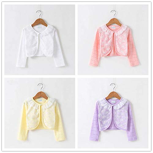 Thin Cotton Lace Cardigan for Girls Cardigan Tops Clothing Sweaters Summer Knitting Kids Outerwear2