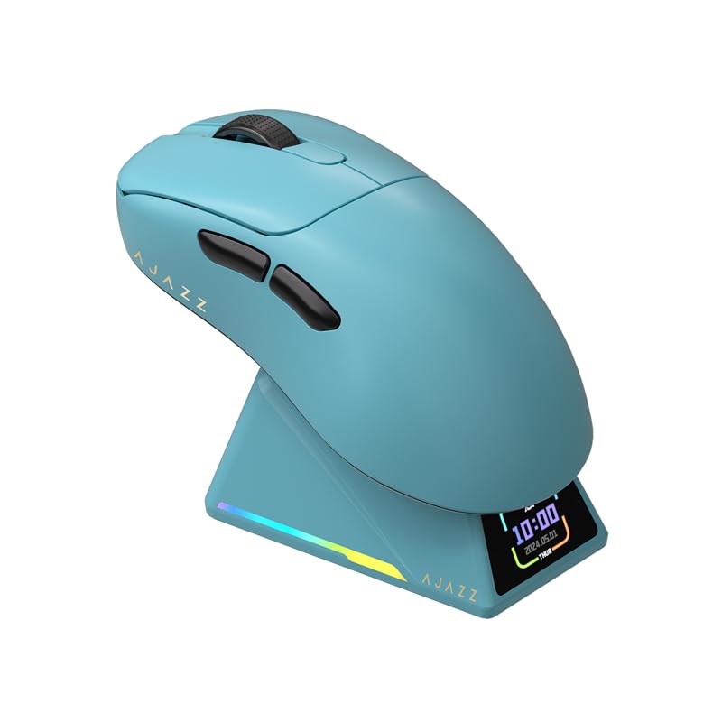 Amazon.com: AJAZZ Ratón inalámbrico para juegos AJ179APEX 8K, azul