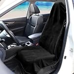 Protège siège auto imperméable à la serviette de serviette,Parfait pour camion antidérapant universel SUV Siège, idéal pour l'entraînement post-gym, course, natation, plage et randonnée (noir)