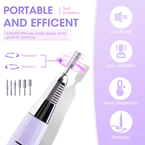 Gellen Gel Nail Polish Kit With U V Light & Nail Drill, 24 Colors Gel Polish Kit With 72W Nail Dryer, Red Purple White Black Glitter Gel Nail Kit Nail Art Decoarations Manicure Tools Home/Salon Diy Set #TOP4