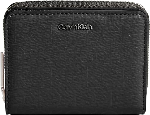 Calvin Klein Damen Geldbeutel Klein, Schwarz (Black Mono), Onesize