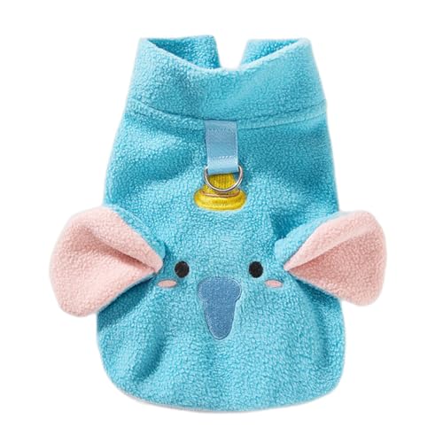 Souher ペット服 犬の服 スポーツ服 犬用コスチューム 可愛い 変身服 パーカー 防寒 コート 小中型犬服 パーカー 秋冬服 お散歩お出かけウェアに 仮装 (Dリング付き)