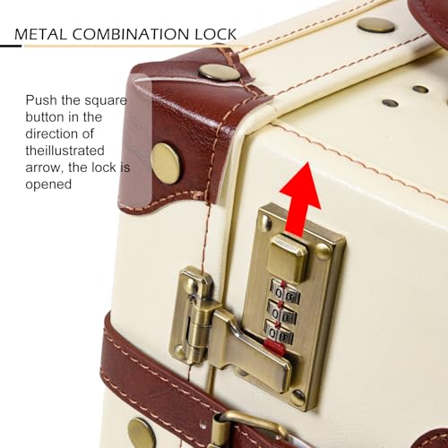 Apelila 2 Piece Vintage Luggage Set PU Leather Luggage with Spinner Wheels, Lightweight Suitcase for Travel( 20"+12")