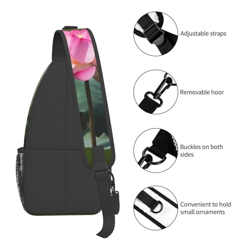 Bolso cruzado diagonal para hombre y mujer color negro miniatura 5
