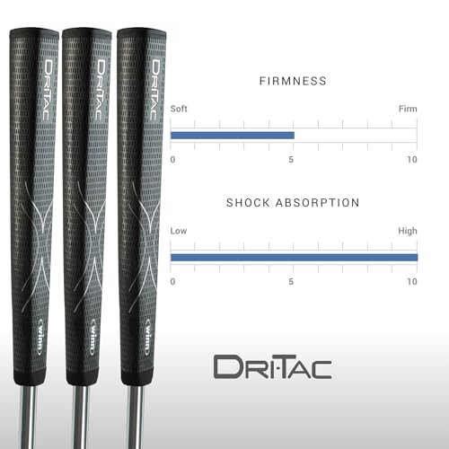 Winn DriTac Lite Jumbo Pistol Putter Grip - Dark Gray